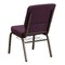 Flash Furniture 18.5"W Church Chair - Plum Fabric w/ Book Rack, 4PK 4-FD-CH02185-GV-005-BAS-GG - alternate 4
